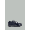 Prax 01 brushed leather and Re-Nylon sneakers - Black - Prada