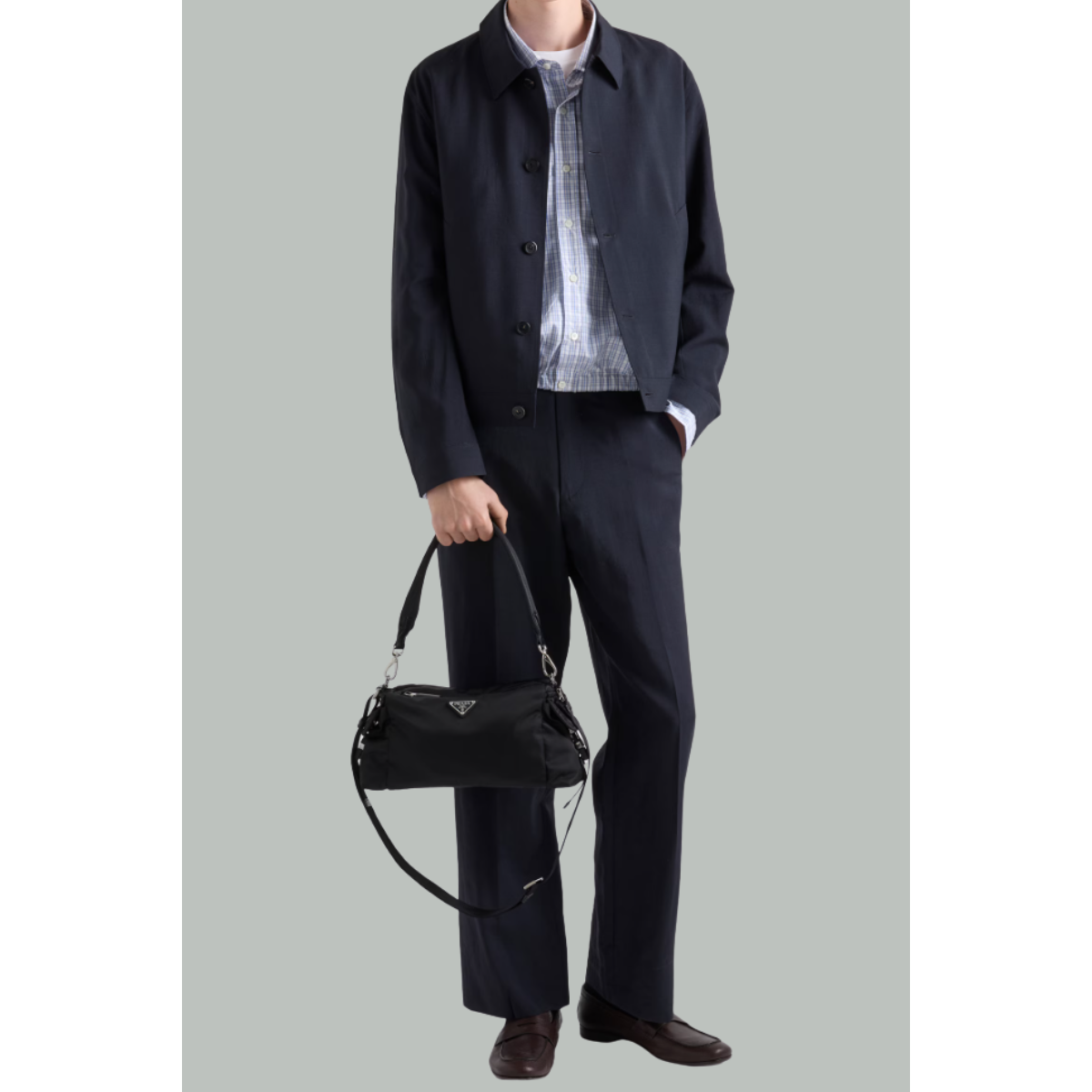 PRADA Explore Leather Bag - Black - PRADA