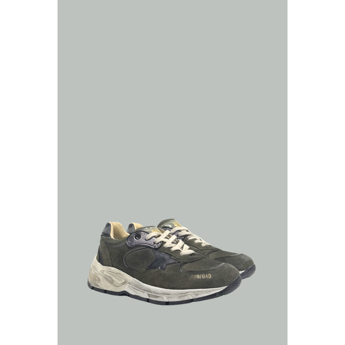 Baskets Dad-Star - Femme  - Vert Olive/Gris/Noir - GOLDEN GOOSE