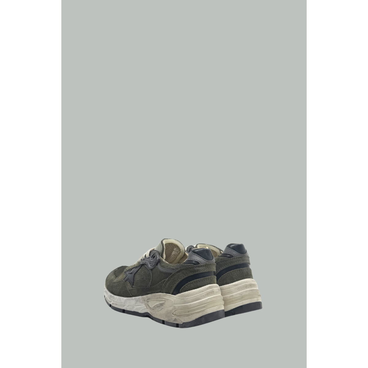 Baskets Dad-Star - Femme  - Vert Olive/Gris/Noir - GOLDEN GOOSE