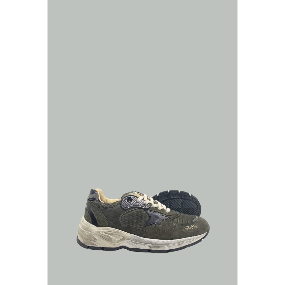 Baskets Dad-Star - Femme  - Vert Olive/Gris/Noir - GOLDEN GOOSE