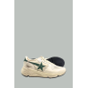 Running Sole - Homme - Cuir/Vert - GOLDEN GOOSE