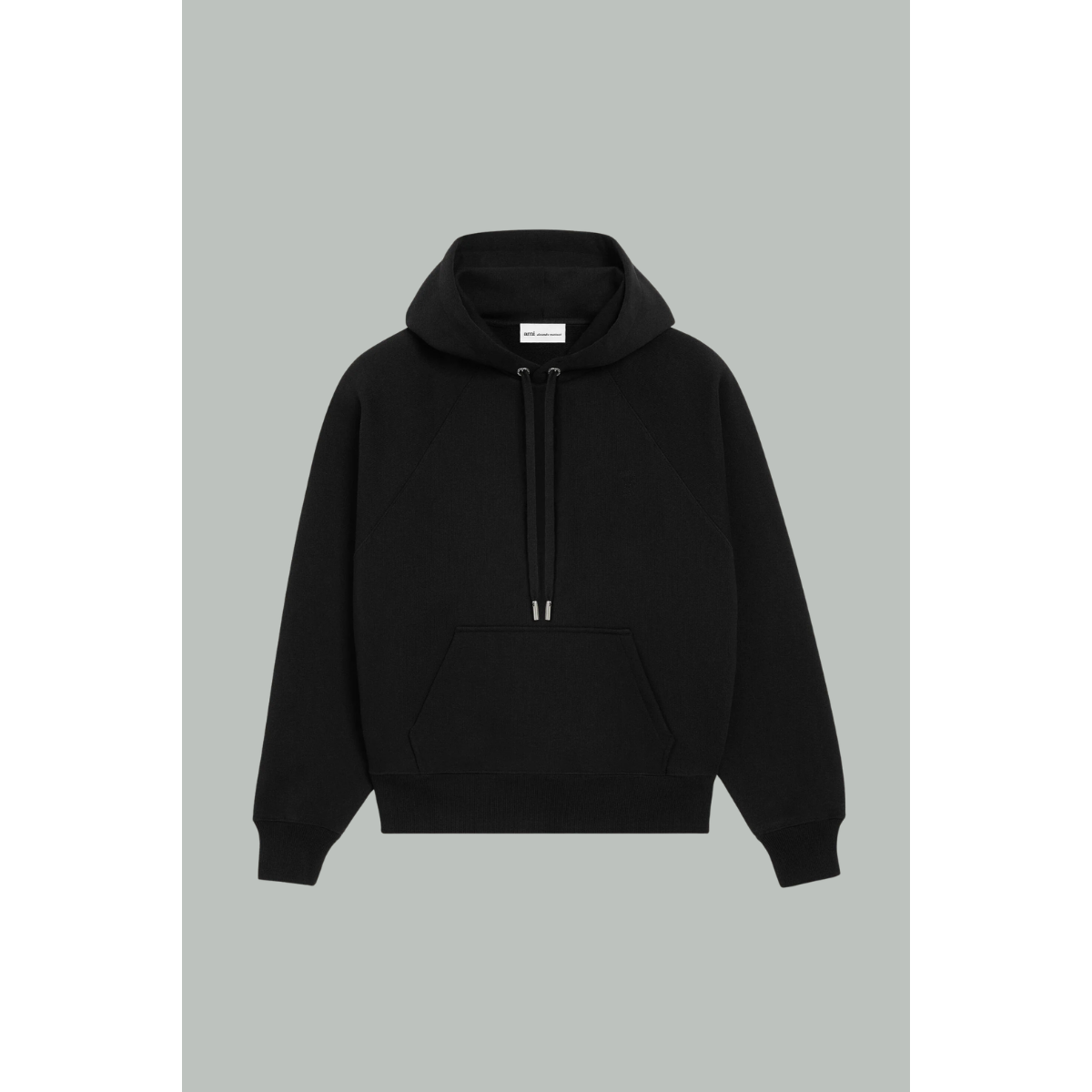 Cotton Hoodie - Black - AMI Paris