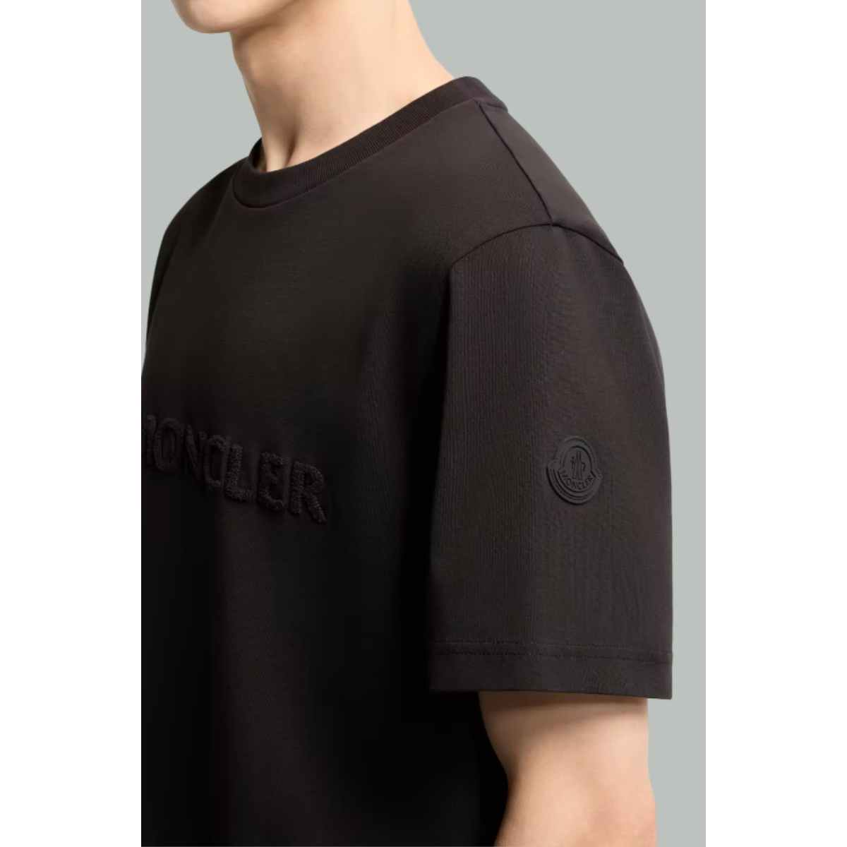 T-shirt en coton à logo - Noir - MONCLER