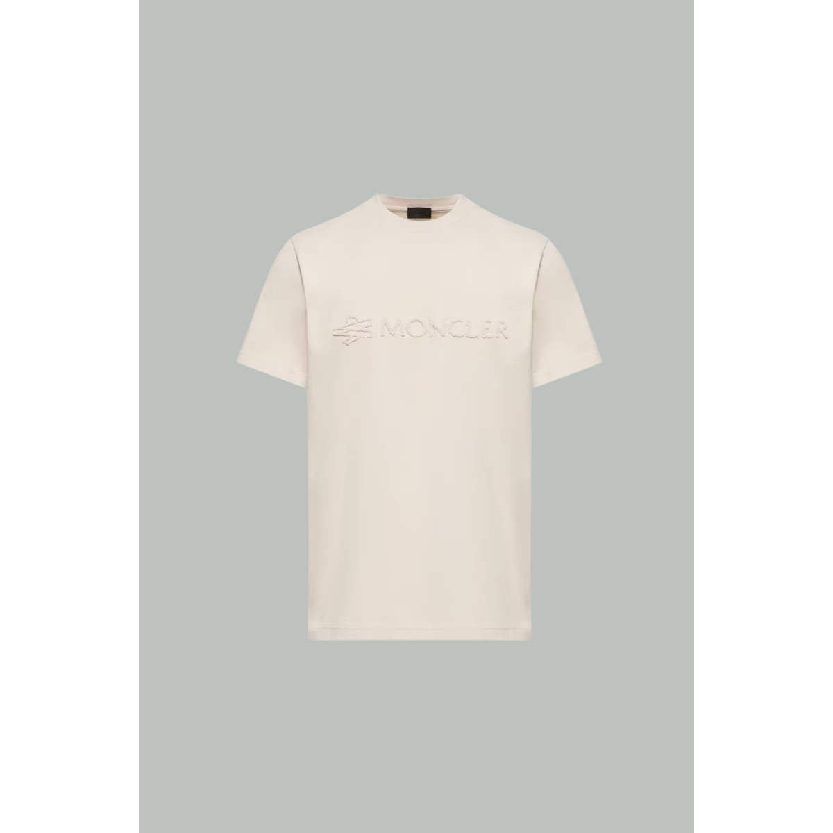 T-shirt en coton à logo - Beige - MONCLER