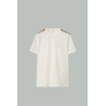 T-shirt En Coton Avec Check - Blanc - BURBERRY