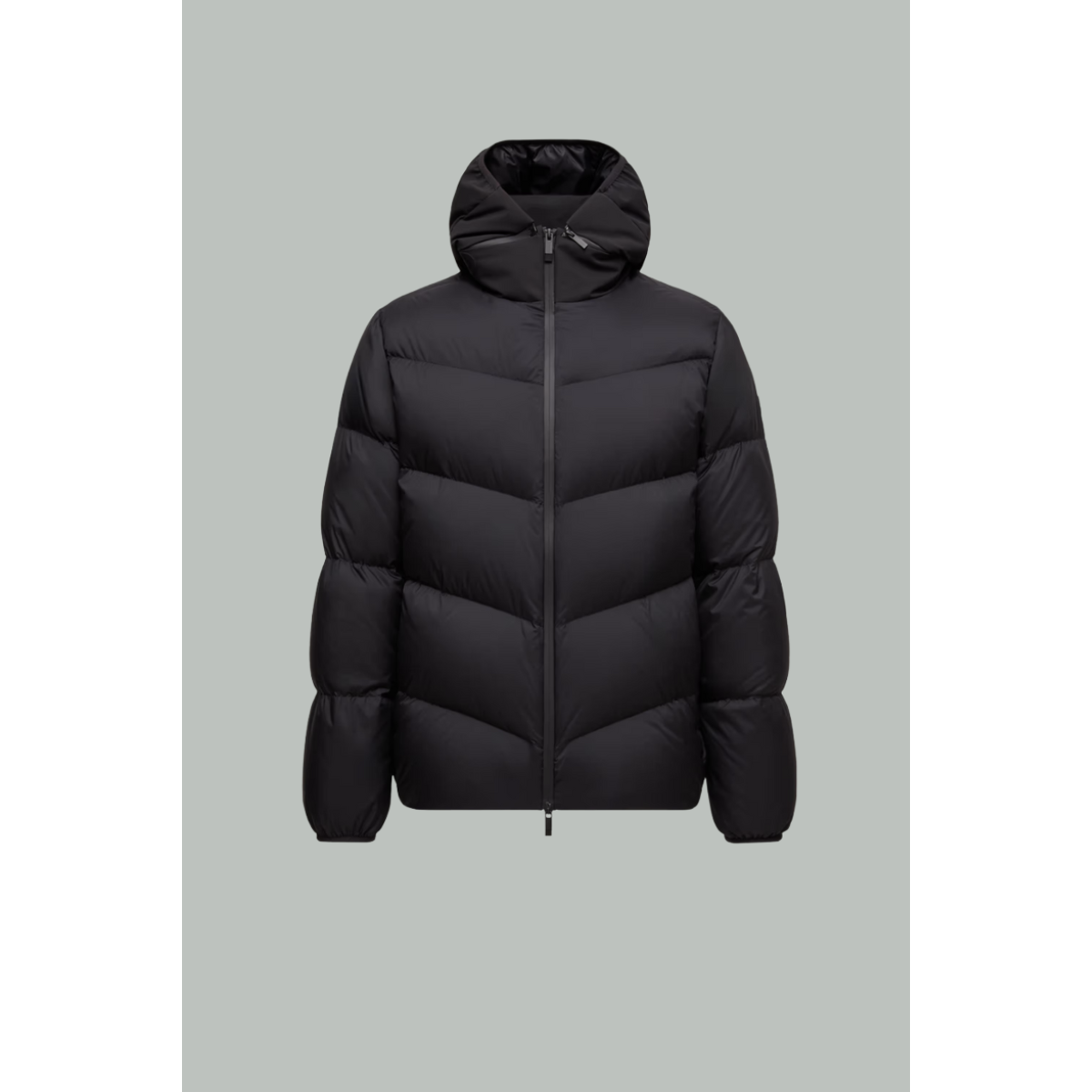 Forez Hooded Short Down Jacket - Black - MONCLER