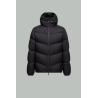Forez Hooded Short Down Jacket - Black - MONCLER