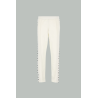 Pantalon de jogging avec étoiles noires sur les côtés - Blanc - GOLDEN GOOSE