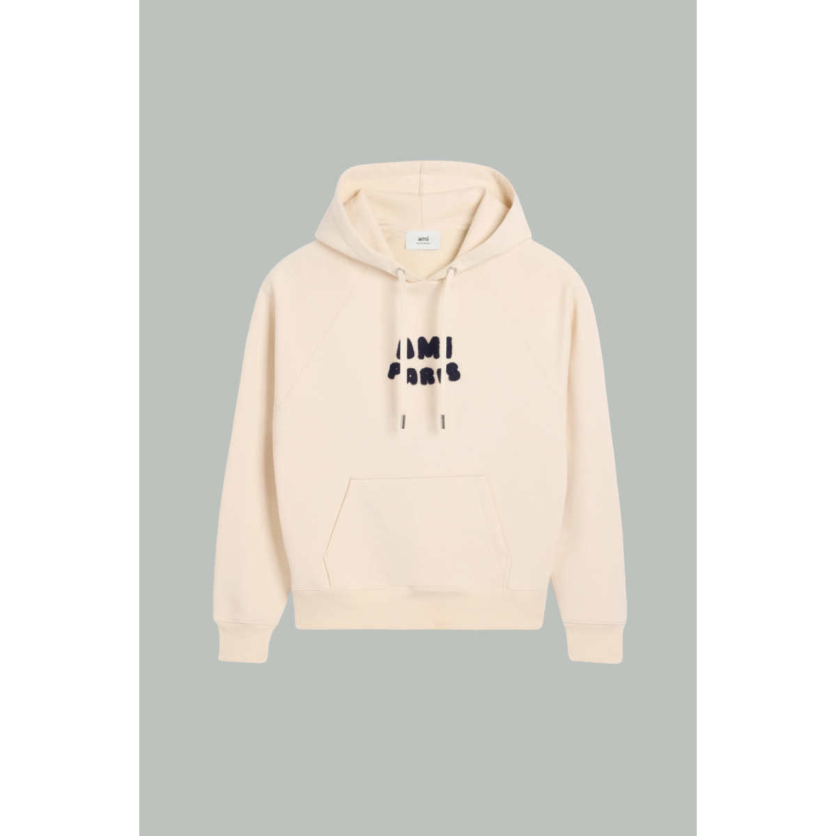 Hoodie Patch - Beige - AMI PARIS