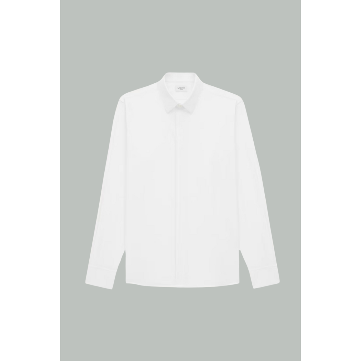 Cotton poplin shirt - White - SAINT LAURENT