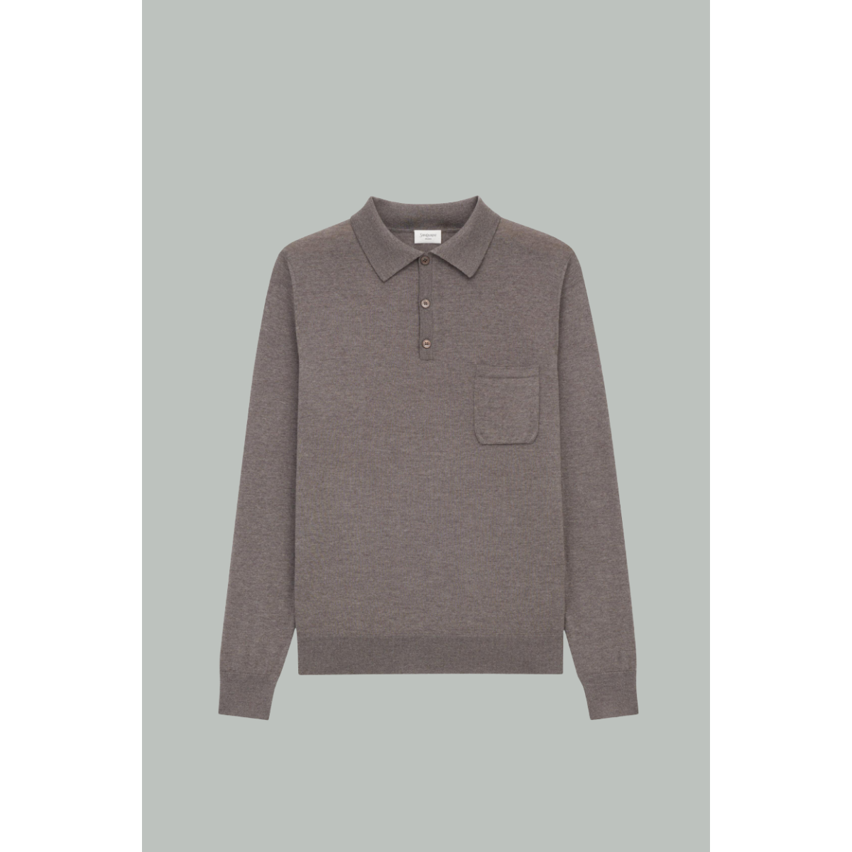 Polo En Laine - Taupe - SAINT LAURENT