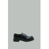Mocassins Chocolate en cuir brossé - Noir - PRADA