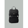 Sac à dos en re nylon et cuir Saffiano - Noir - PRADA