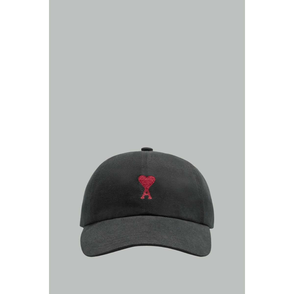Ami of heart embroidery cap- Black - AMI PARIS