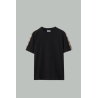 T-Shirt En Coton Avec Check - Noir - BURBERRY