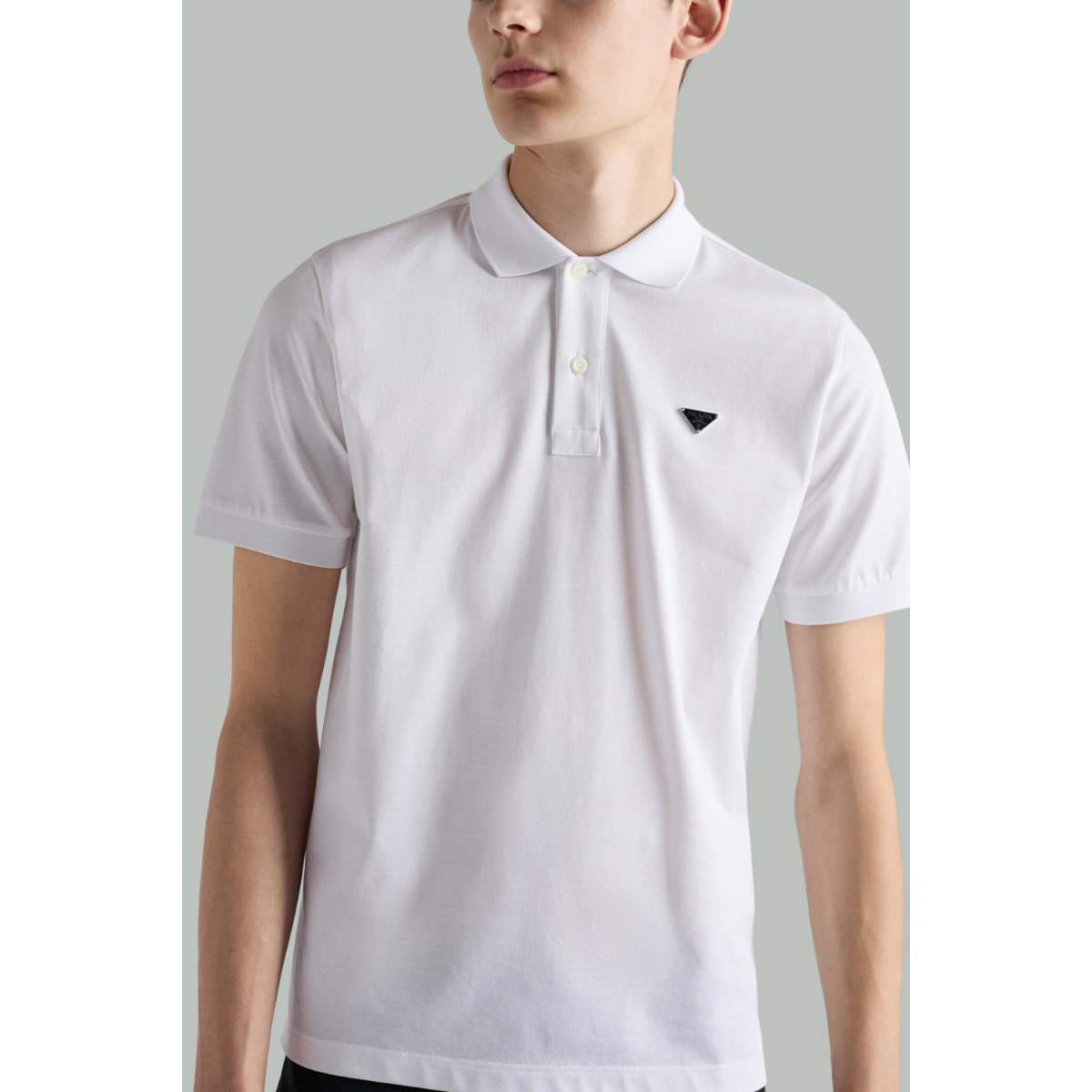 POLO BLANC COTON PRADA