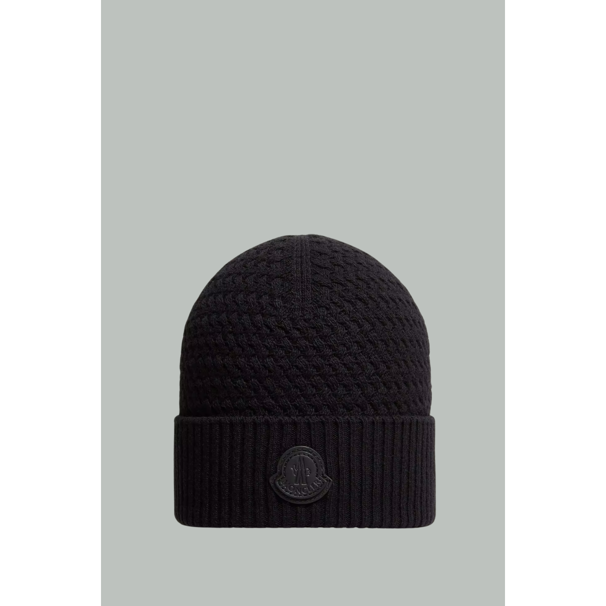 Bonnet En Cachemire Mélangé - Noir - MONCLER