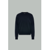 Pull À Col Rond En Laine Vierge - Bleu Navy - MAISON MARGIELA