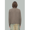 Pull Fusionné À Col Rond En Laine - Marron Taupe - MAISON MARGIELA