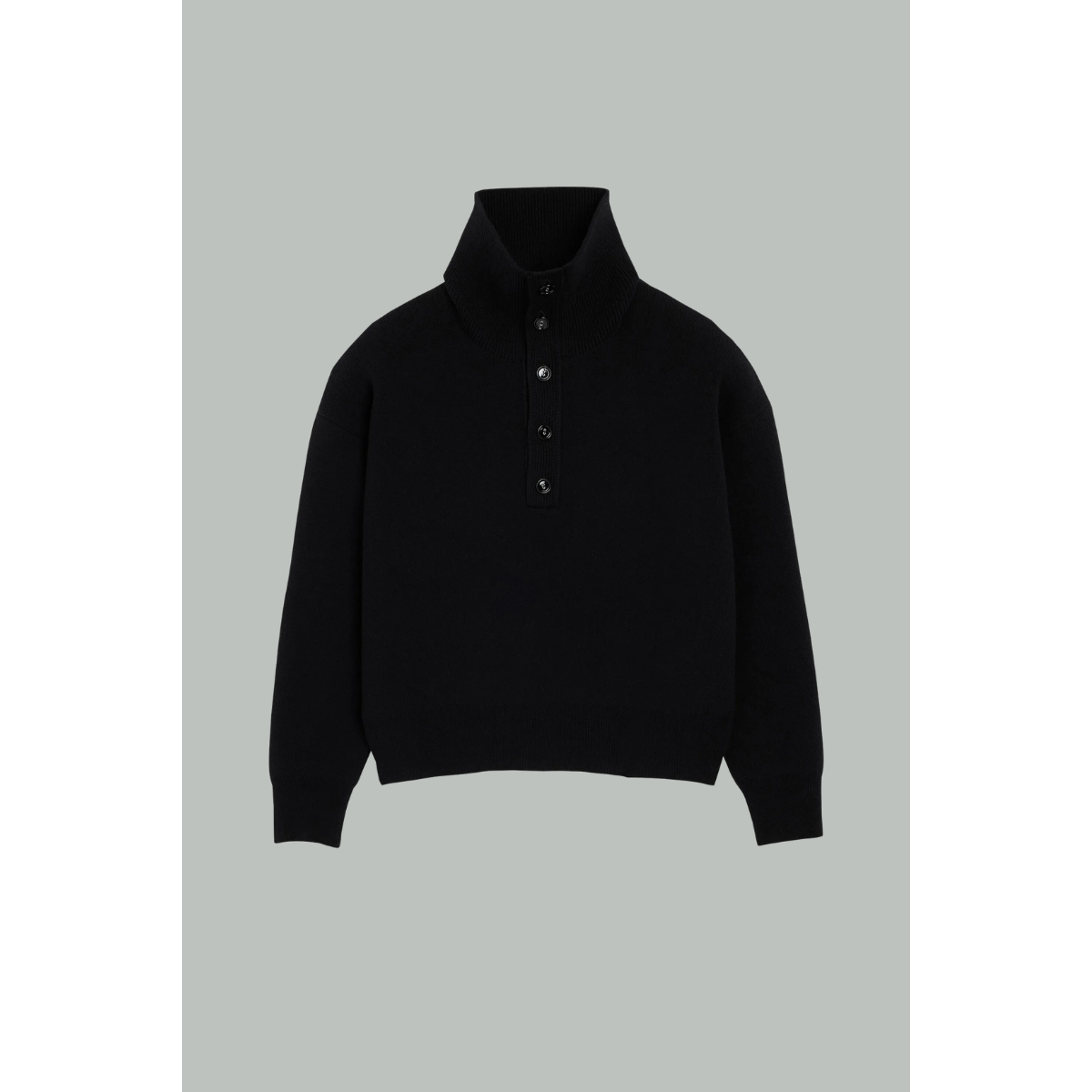 COLLAR BOUTON NOIR LAINE AMI PARIS