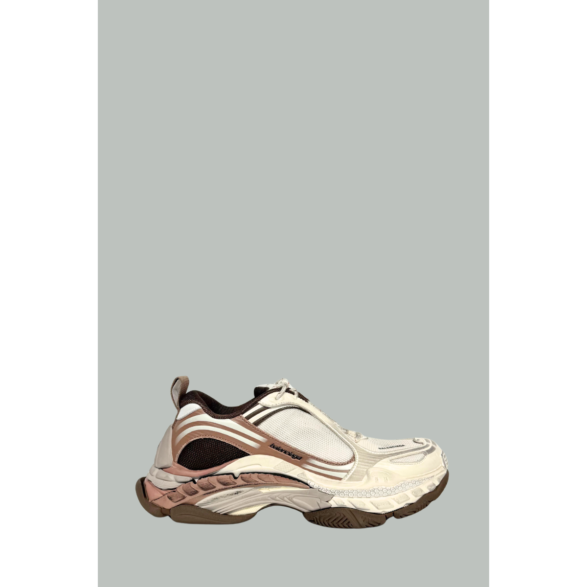TRIPLE S NEW BEIGE BROWN MESH