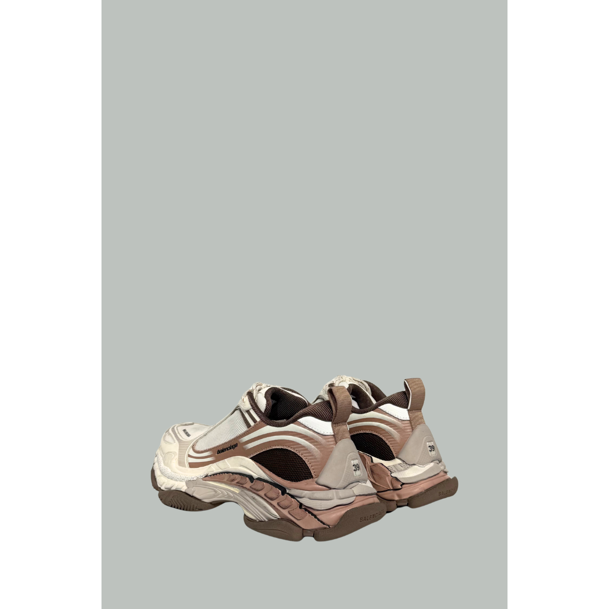TRIPLE S NEW BEIGE BROWN MESH