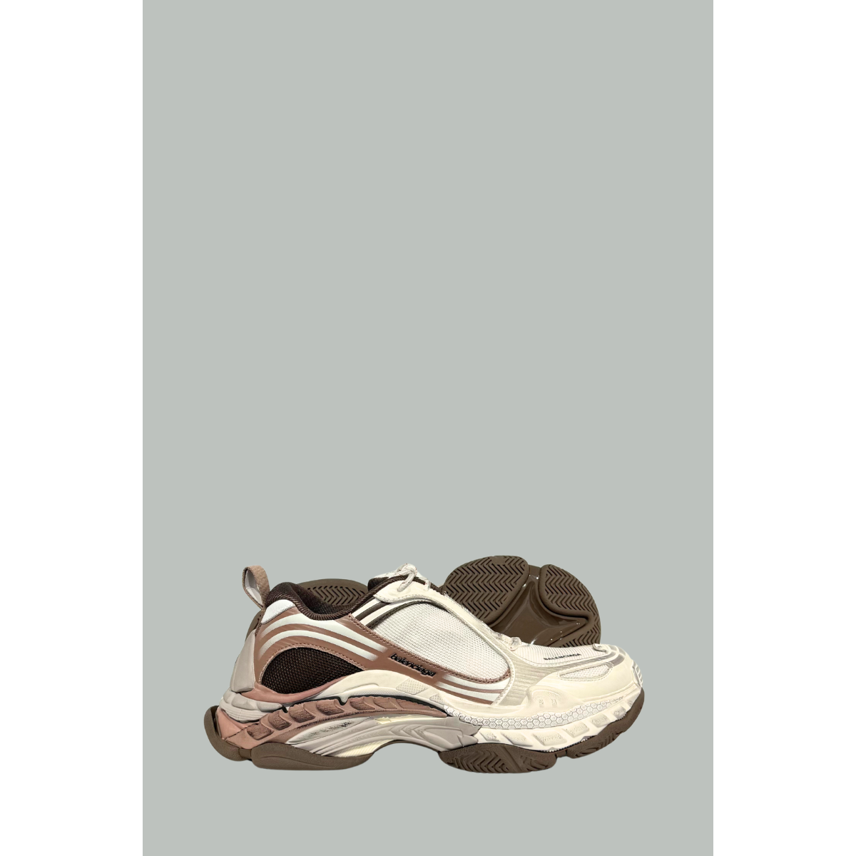 TRIPLE S NEW BEIGE BROWN MESH