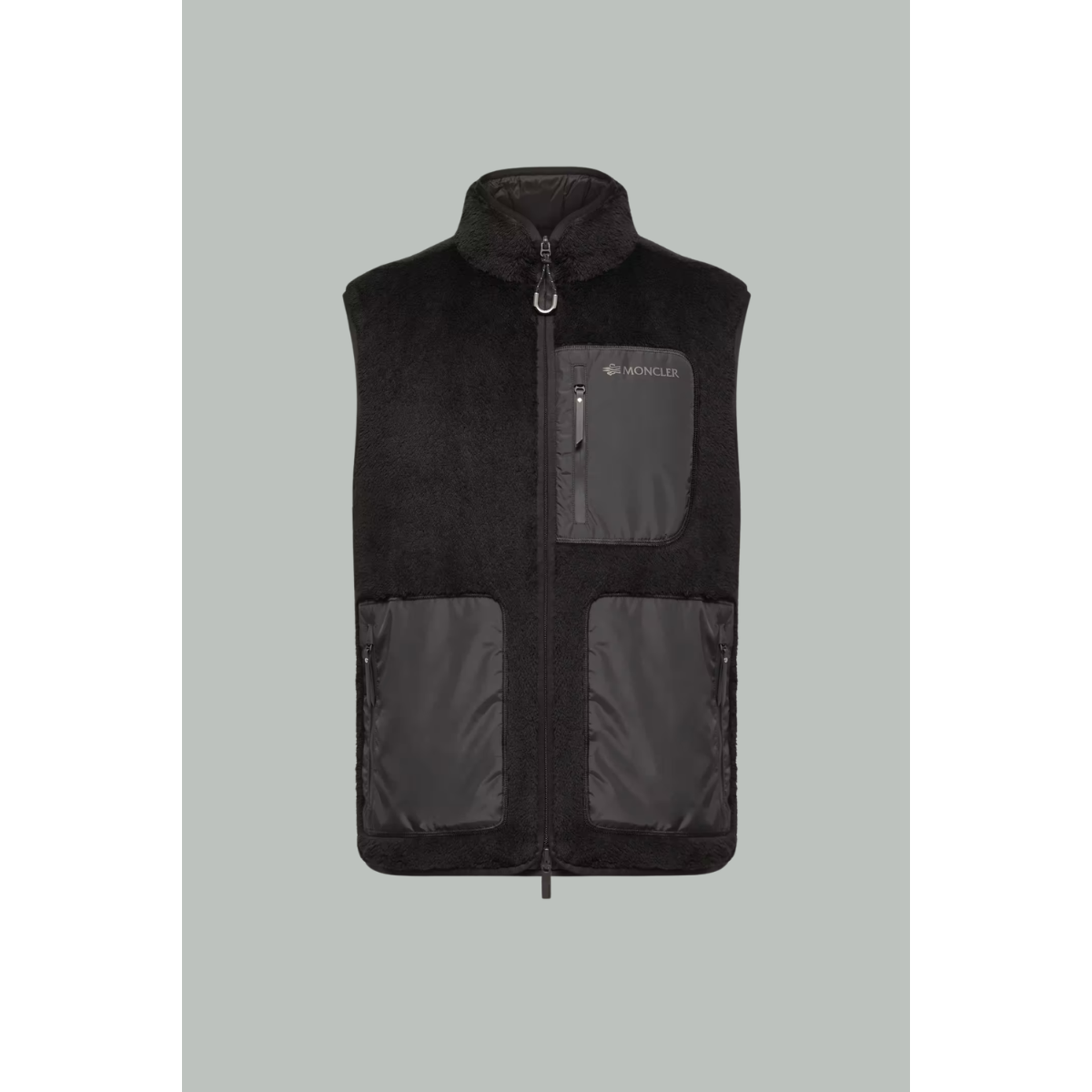 Doudoune Sans Manches Réversible En Molleton Teddy - Noir - MONCLER