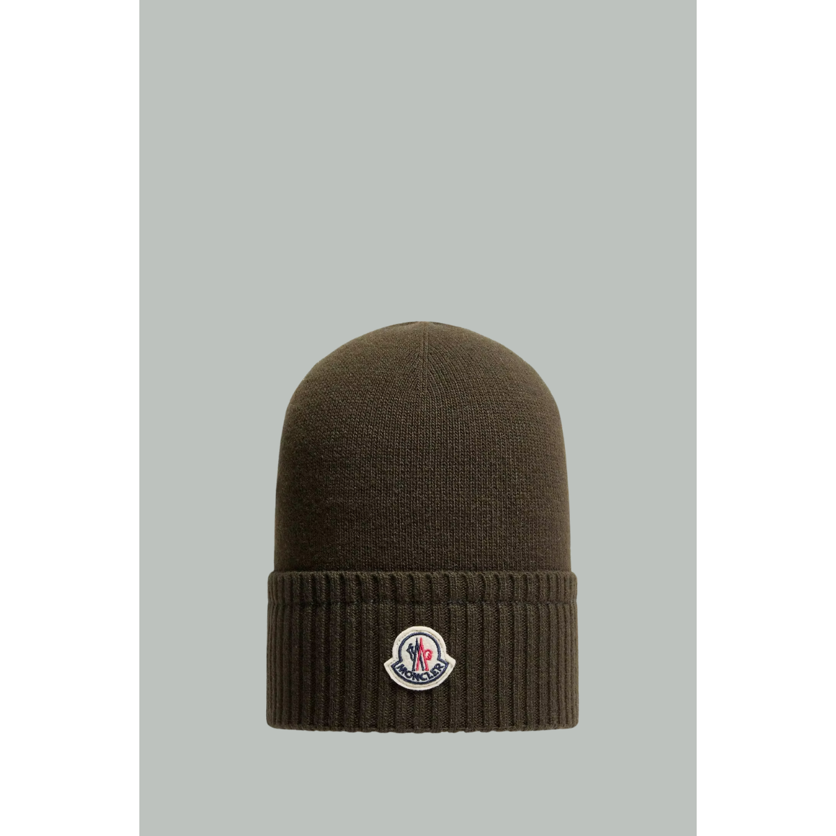 Bonnet En Maille De Laine Et Cachemire Mélangée - Vert Olive - MONCLER