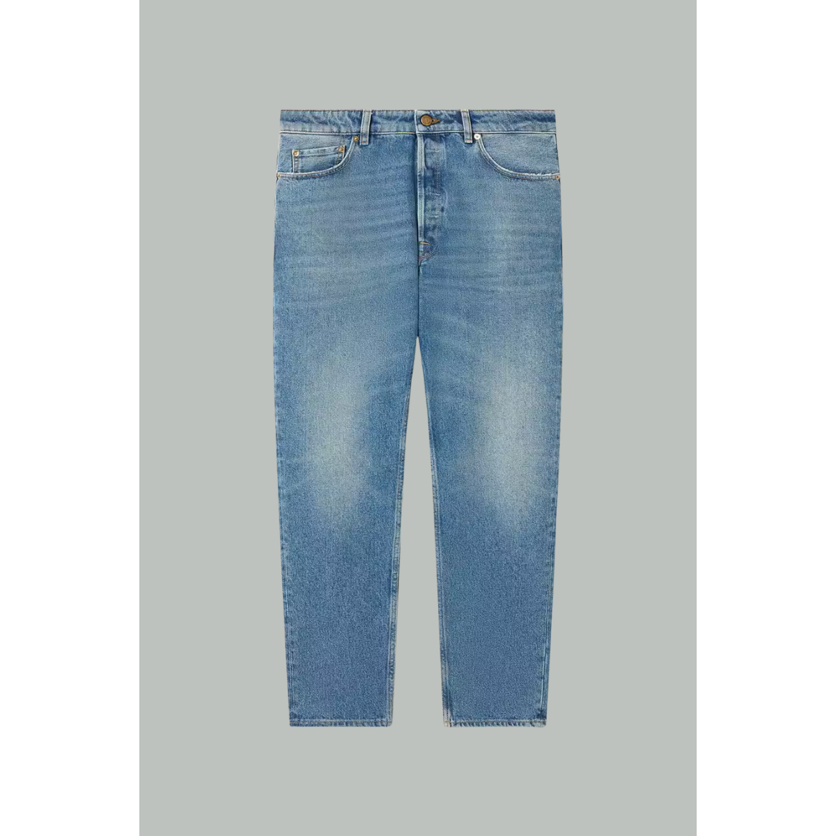 Jean Slim Homme Au Délavage Moyen - Bleu - GOLDEN GOOSE