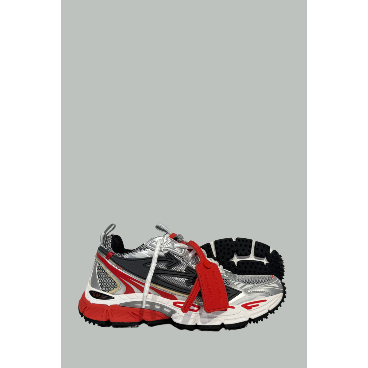 Baskets Be Right Back - Homme - Rouge/Gris - OFF WHITE