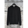 Pull Ras-Du-Cou Coupe Regular Avec Bordures Côtelées - Noir - STONE ISLAND