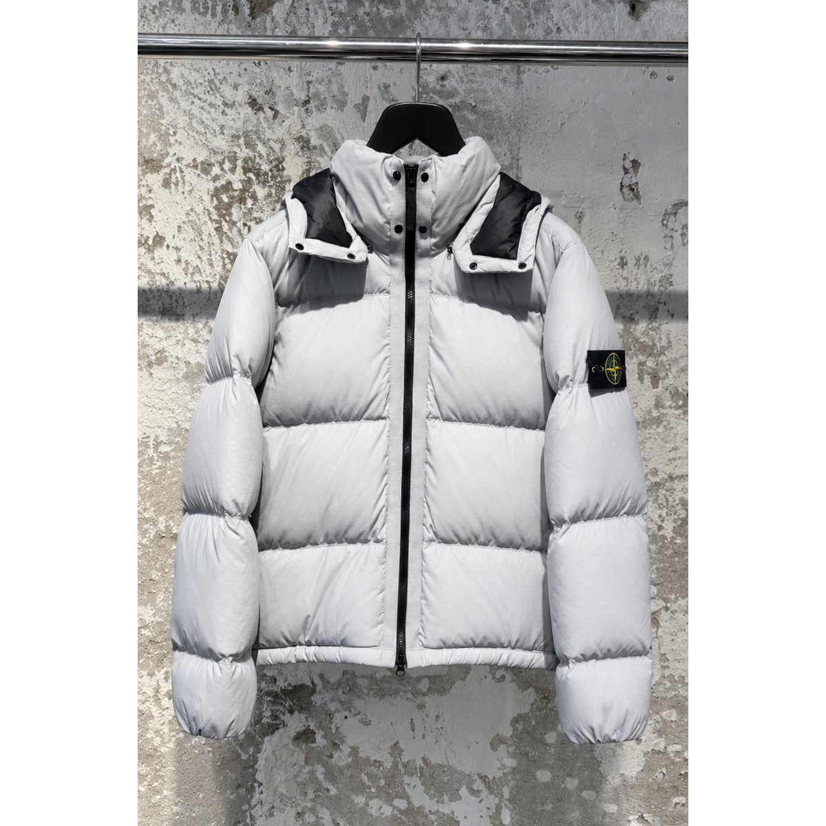 Doudoune En Nylon Ripstop Cordura - Gris - STONE ISLAND