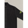 Pull Zippé Coupe Ample Avec Finitions Côtelées - Noir - STONE ISLAND