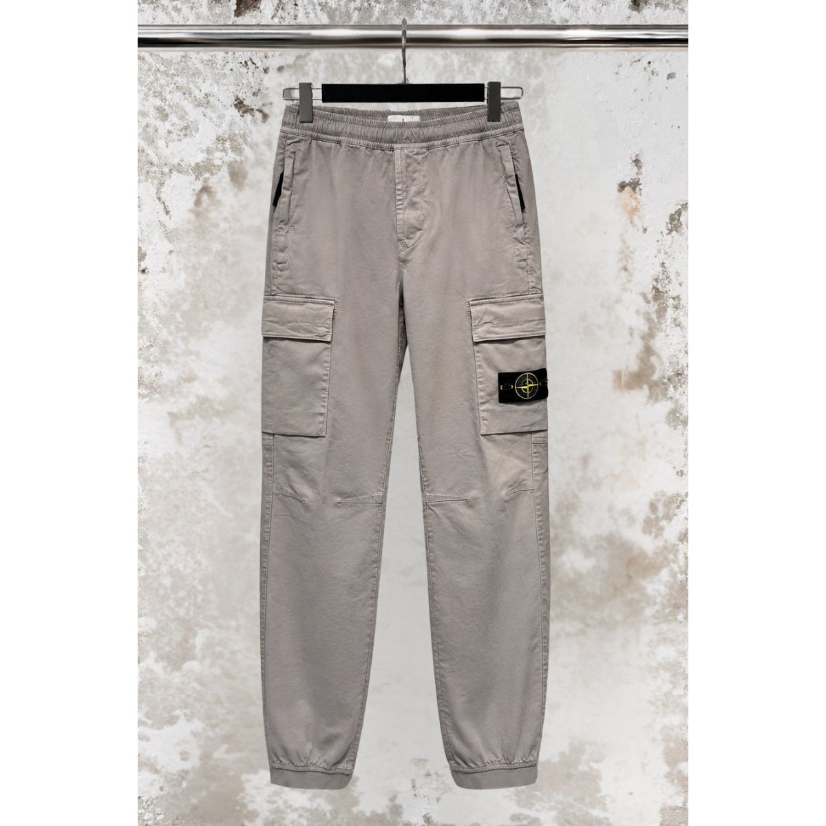 Pantalon De Survêtement Coupe Fuselée Regular Avec Taille Elastiquée - Gris - STONE ISLAND