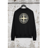 Sweat-Shirt Ras-Du-Cou Coupe Oversize - Noir - STONE ISLAND