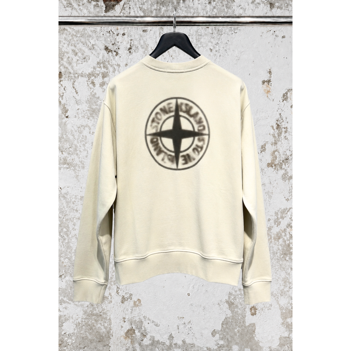 Sweat-Shirt Ras-Du-Cou Coupe Oversize - Sable - STONE ISLAND