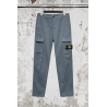 Pantalon Cargo Coupe Fuselée Regular - Bleu Ardoise - STONE ISLAND