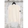 Pull Ras-Du-Cou Coupe Regular Avec Bordures Côtelées - Ivoire - STONE ISLAND