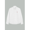 Ami de Coeur Cotton Oxford Button-Down Shirt – Natural White – AMI PARIS