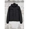 Water-Repellent Hooded Quilted Jacket – Black - STONE ISLAND