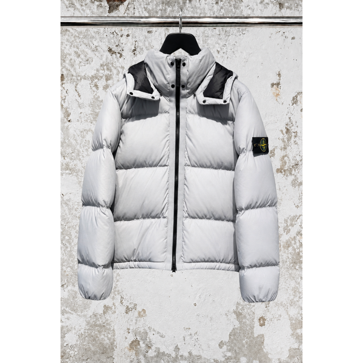 Doudoune En Nylon Ripstop Cordura - Gris - STONE ISLAND