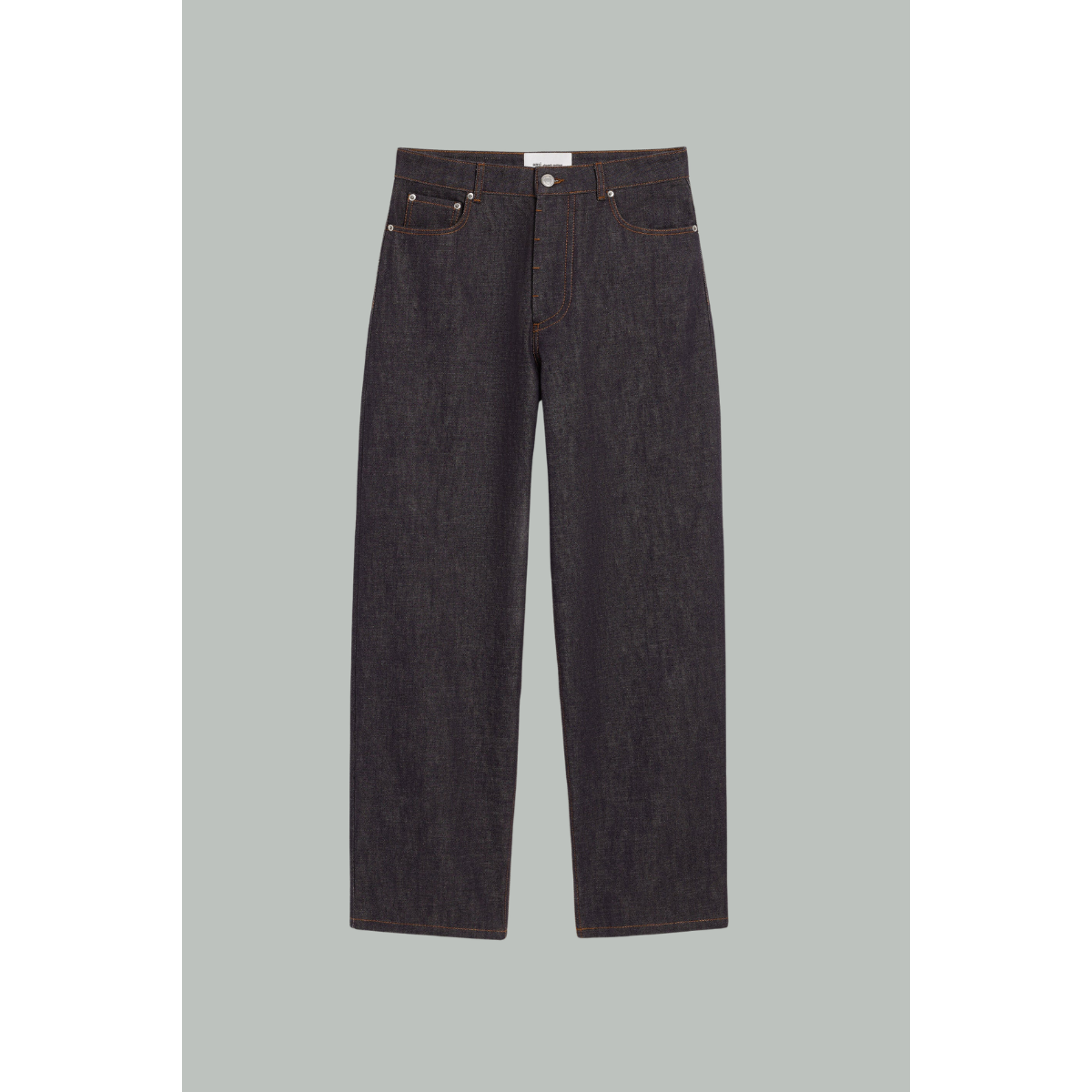 Jean Coupe Baggy En Denim - Brut Indigo - AMI PARIS