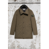 Long Down Parka with Water-Repellent Treatment – Charcoal Grey – STONE ISLAND