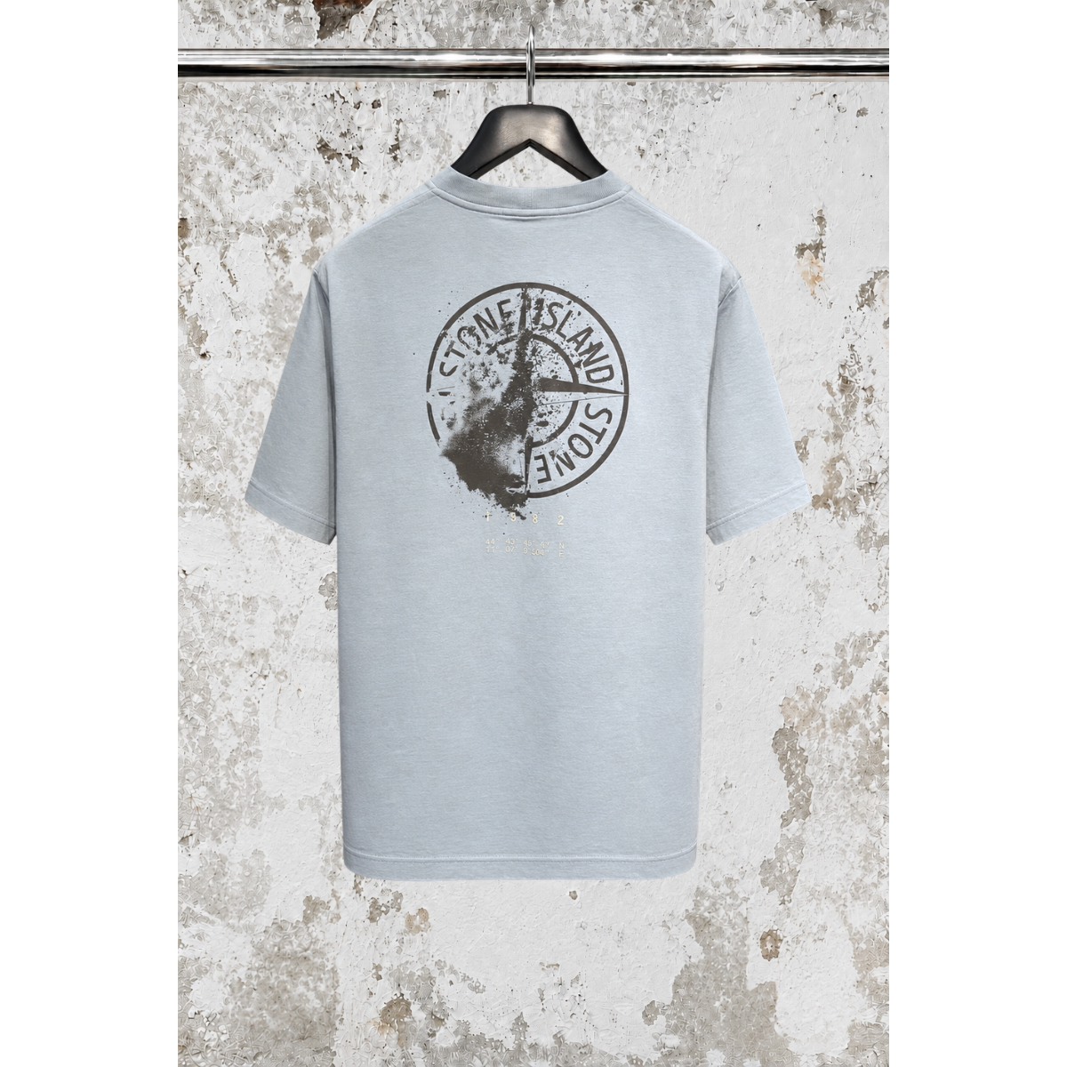T-shirt Coupe Regular Avec Imprimé « Desert » - Gris Cendré - STONE ISLAND