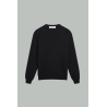 Pull À Col Rond Homme En Coton Avec Logo - Bleu Foncé - GOLDEN GOOSE