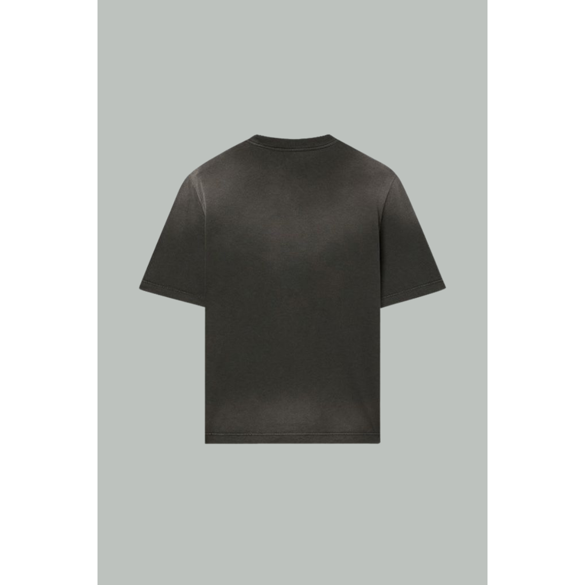 Unisex Star Cotton T-Shirt with All-Over Gradient Crystals and Back Print - Grey/Black - GOLDEN GOOSE