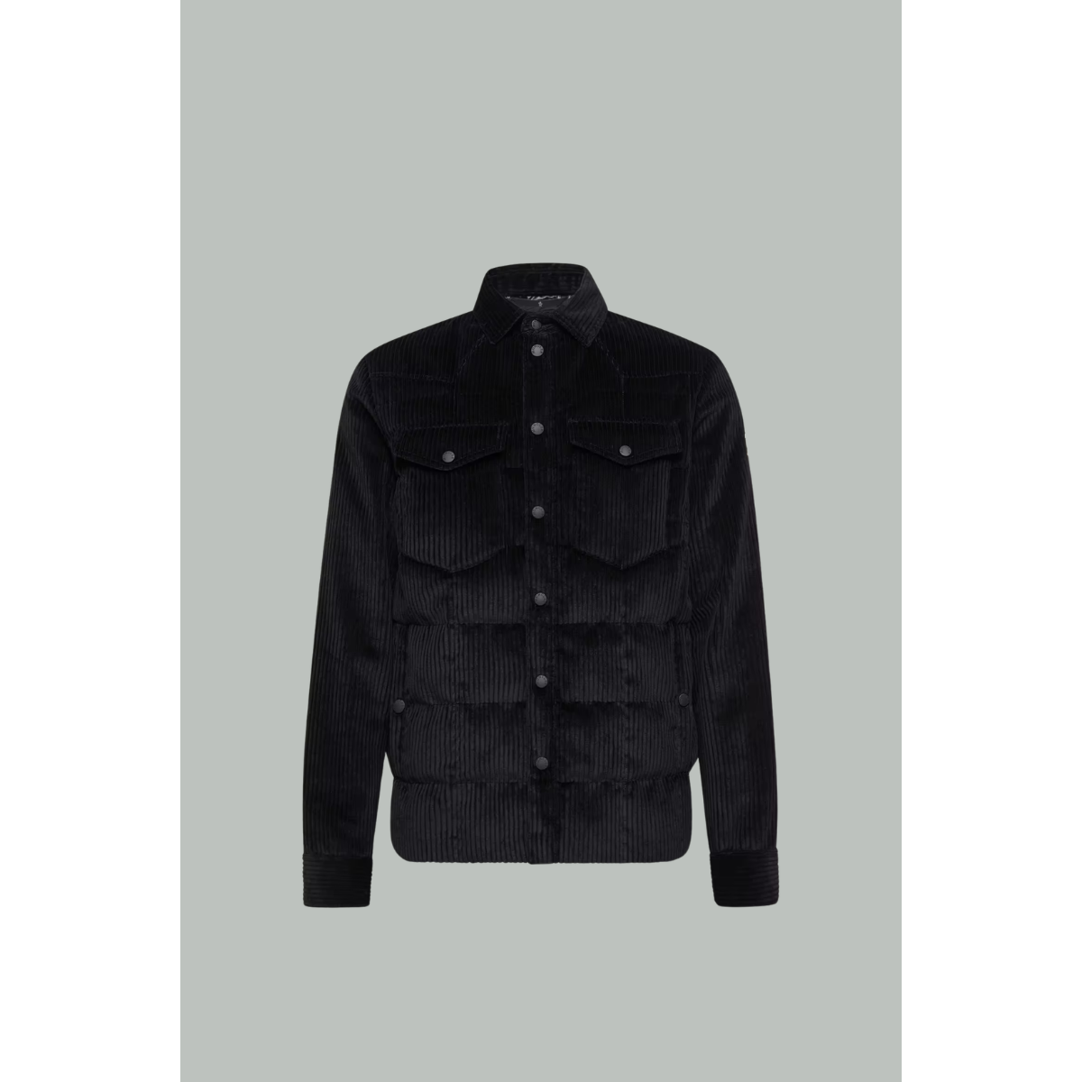 Doudoune-Chemise Gelt Côtelée - Noir - MONCLER GRENOBLE