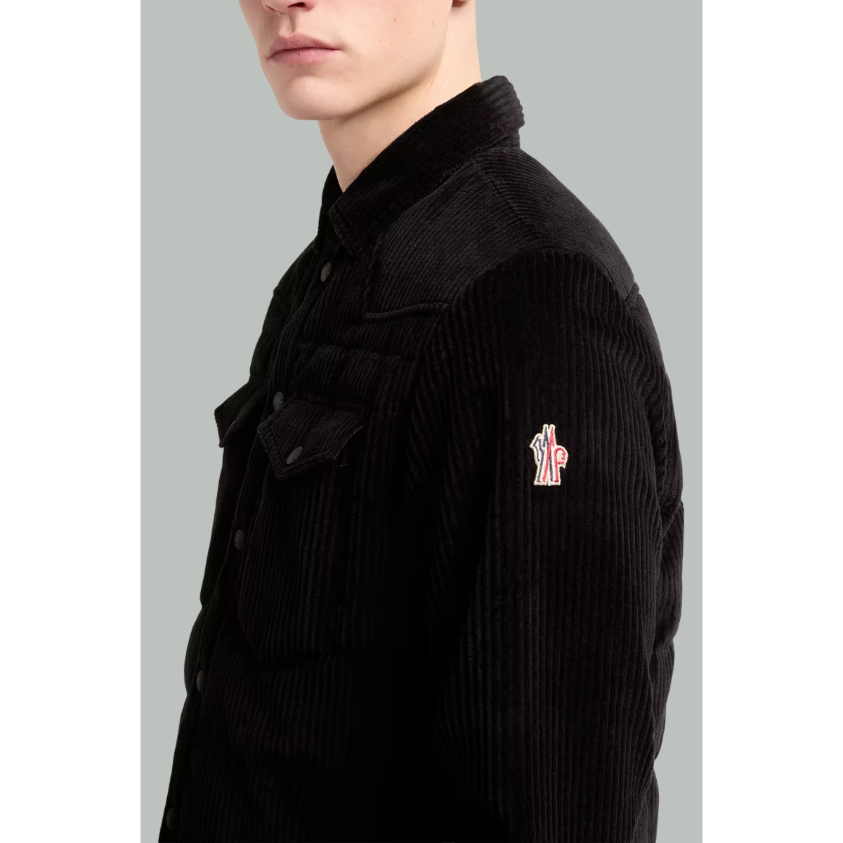 Doudoune-Chemise Gelt Côtelée - Noir - MONCLER GRENOBLE